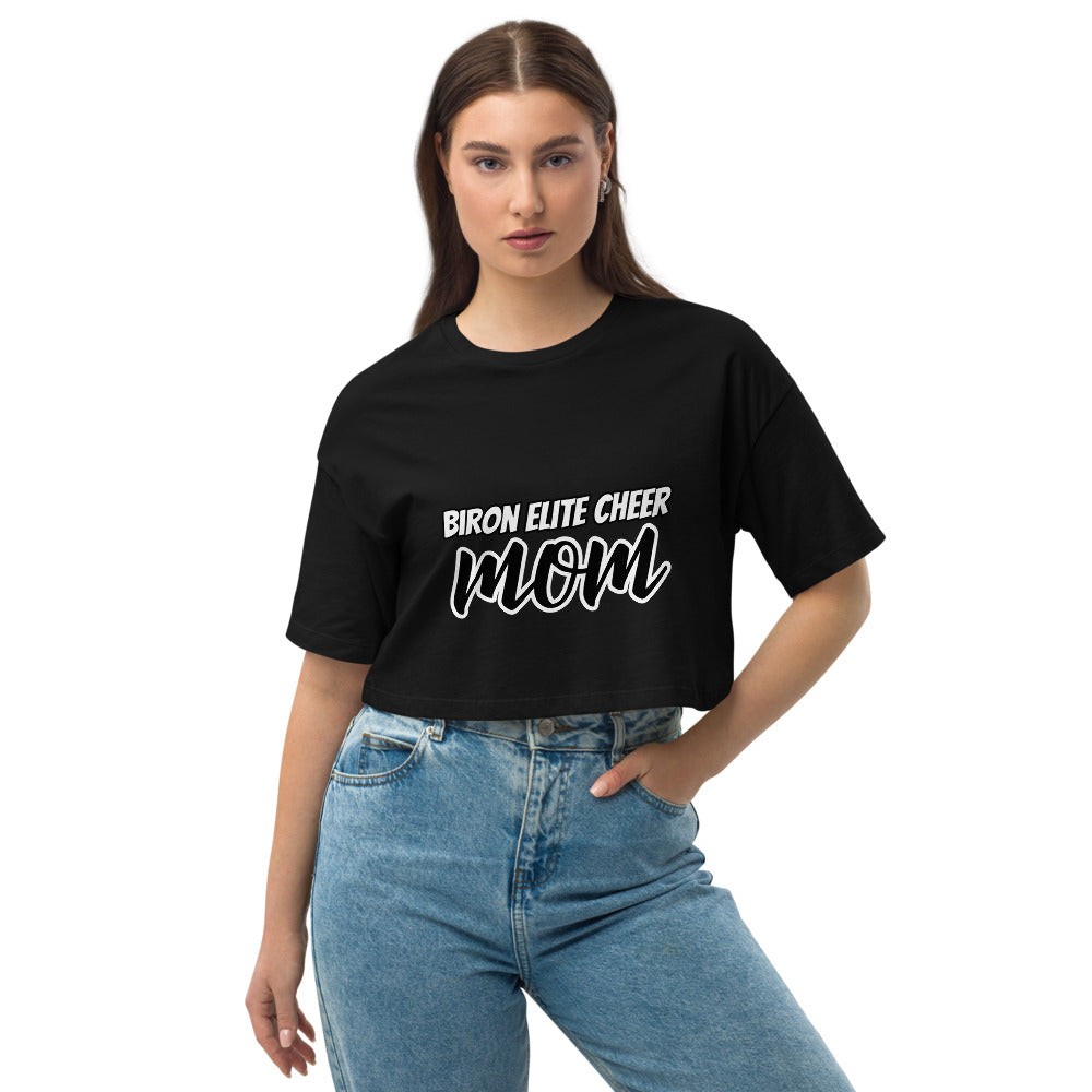 BIRON ELITE CHEER MOM CROP TEE