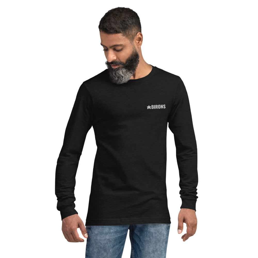 BIRONS EMBROIDERED LONG SLEEVE TEE