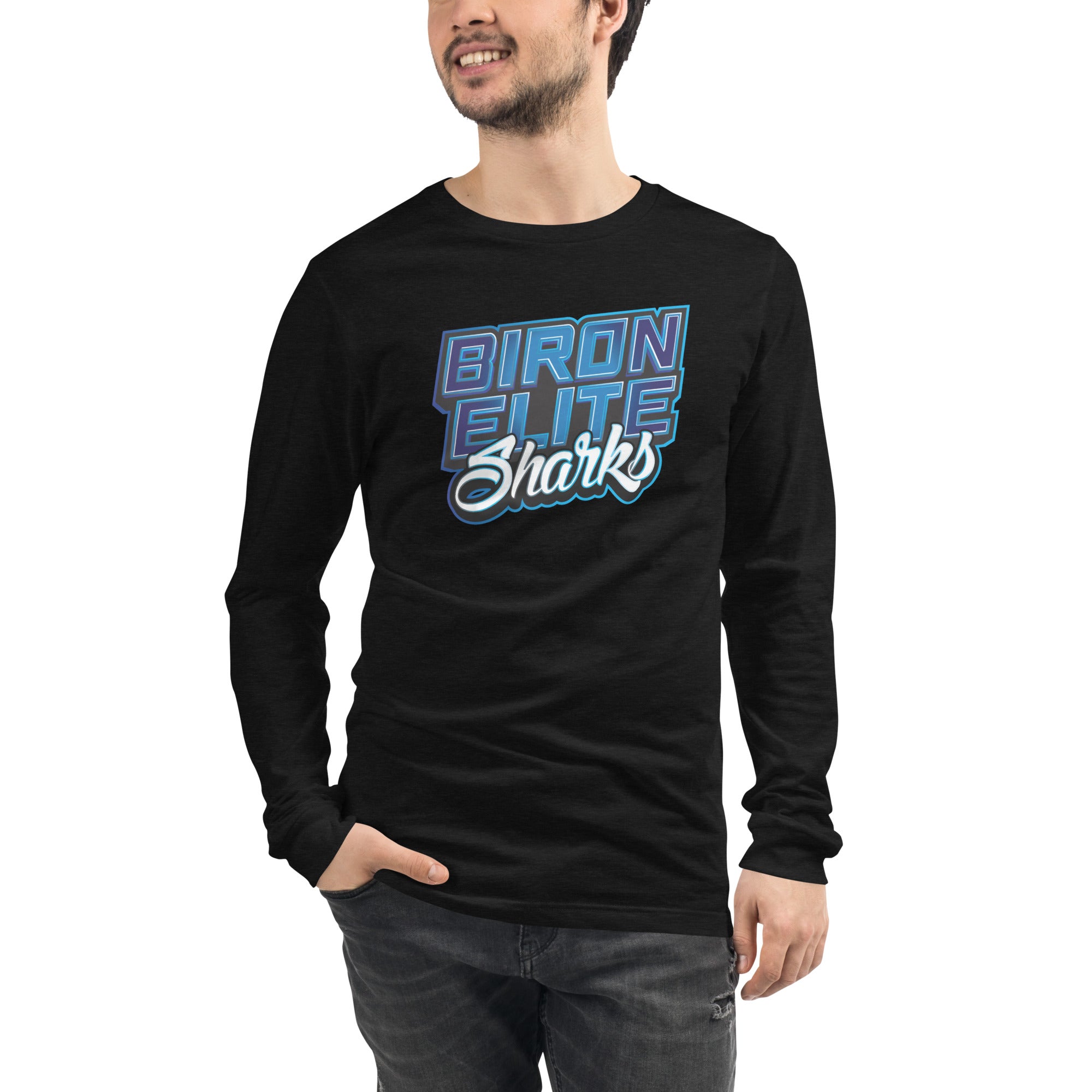 BIRON ELITE CHEER - SHARKS LONG SLEEVE TEE