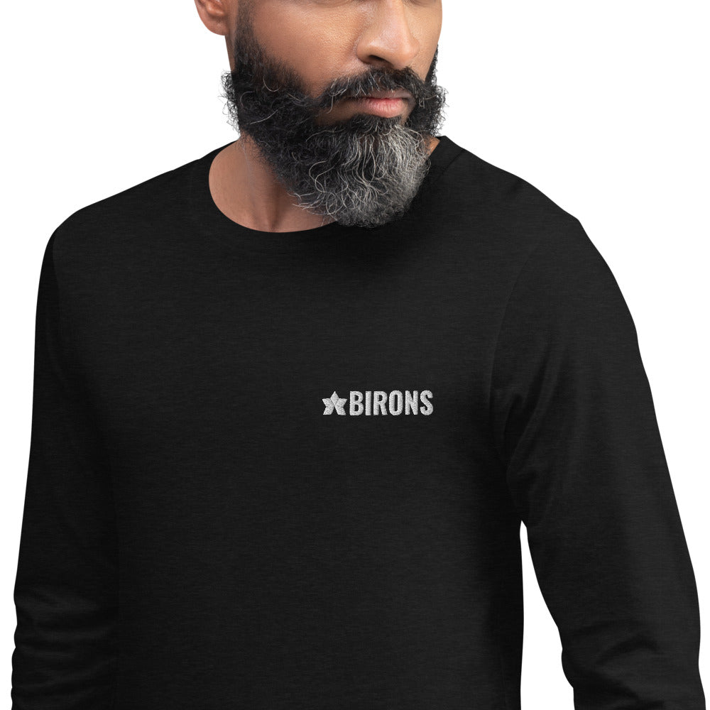 BIRONS EMBROIDERED LONG SLEEVE TEE