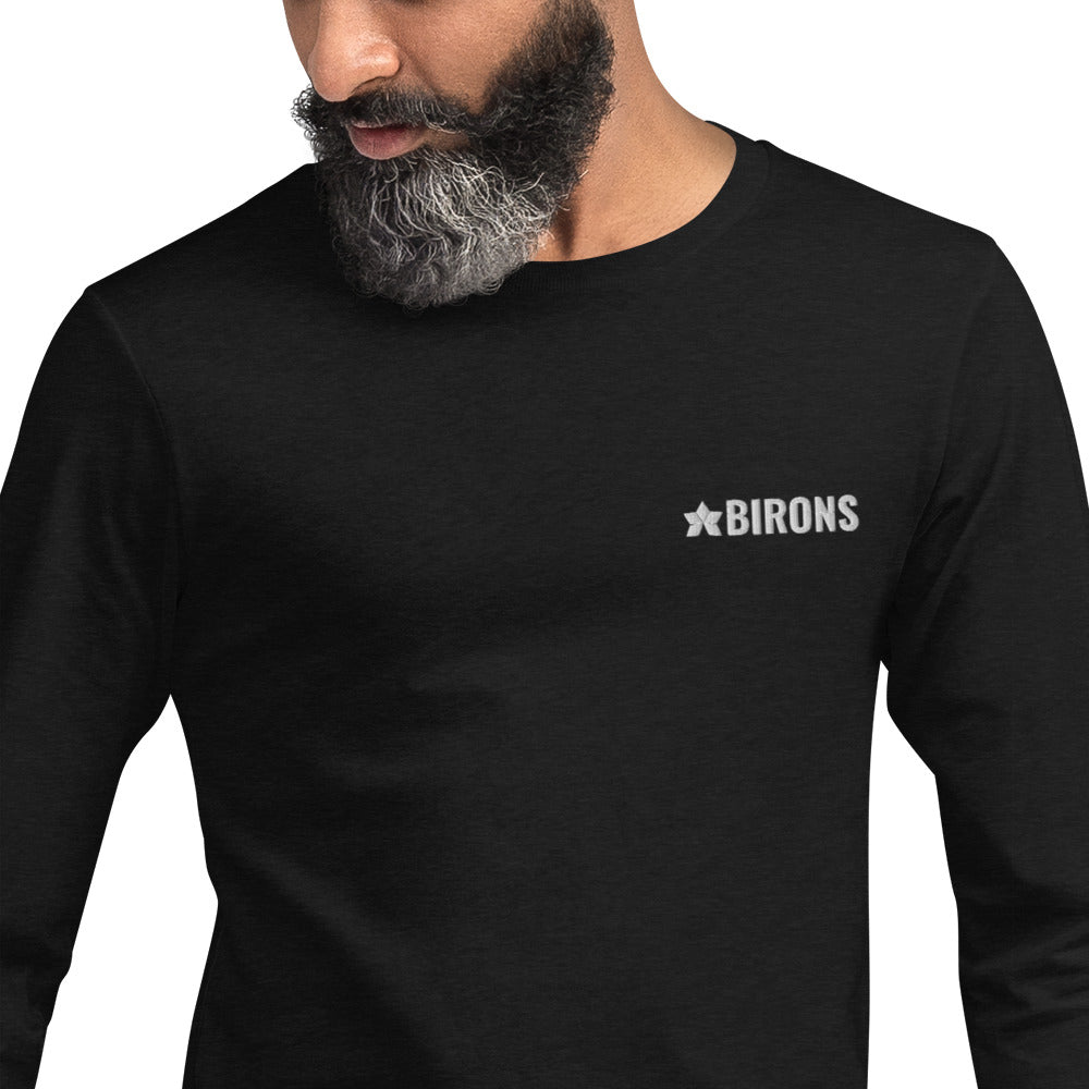 BIRONS EMBROIDERED LONG SLEEVE TEE