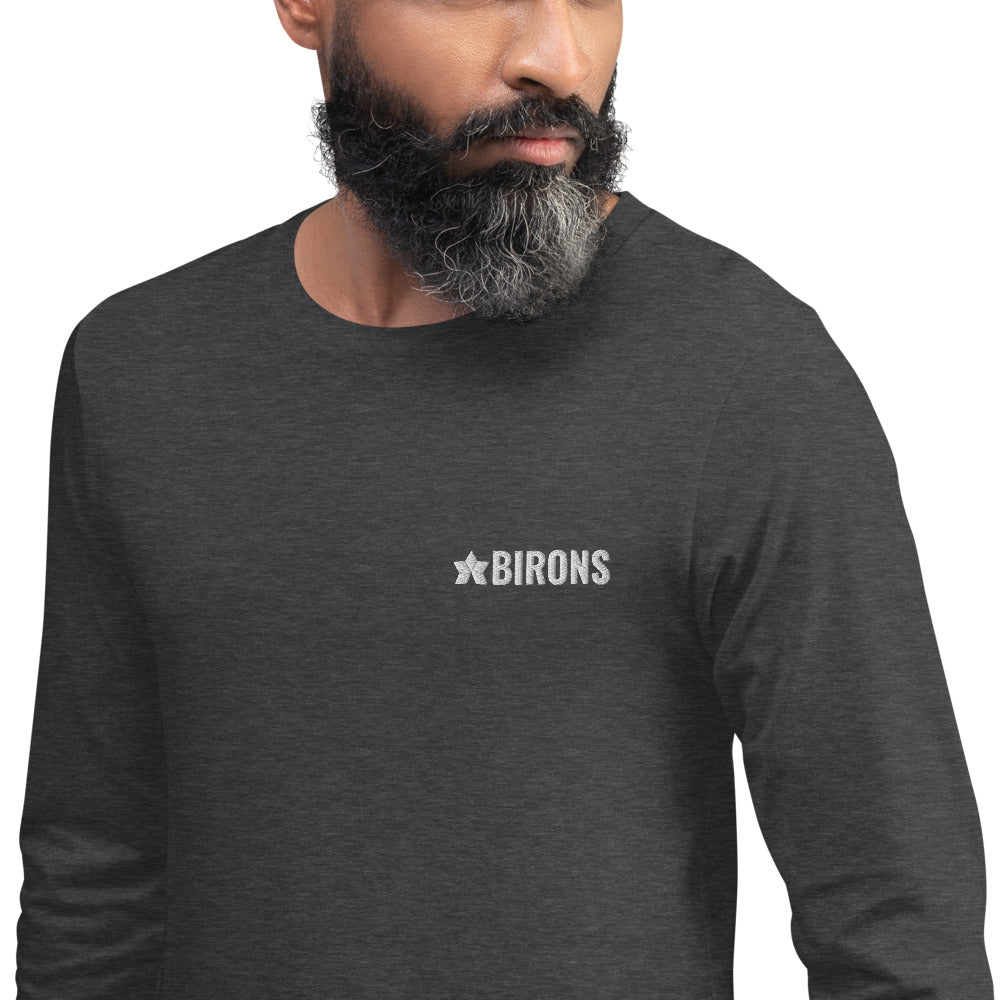 BIRONS EMBROIDERED LONG SLEEVE TEE