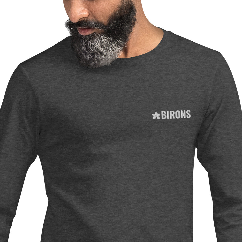 BIRONS EMBROIDERED LONG SLEEVE TEE