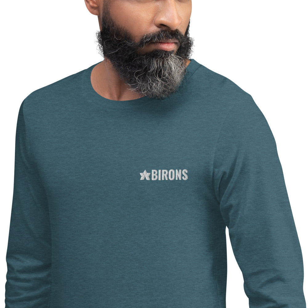 BIRONS EMBROIDERED LONG SLEEVE TEE