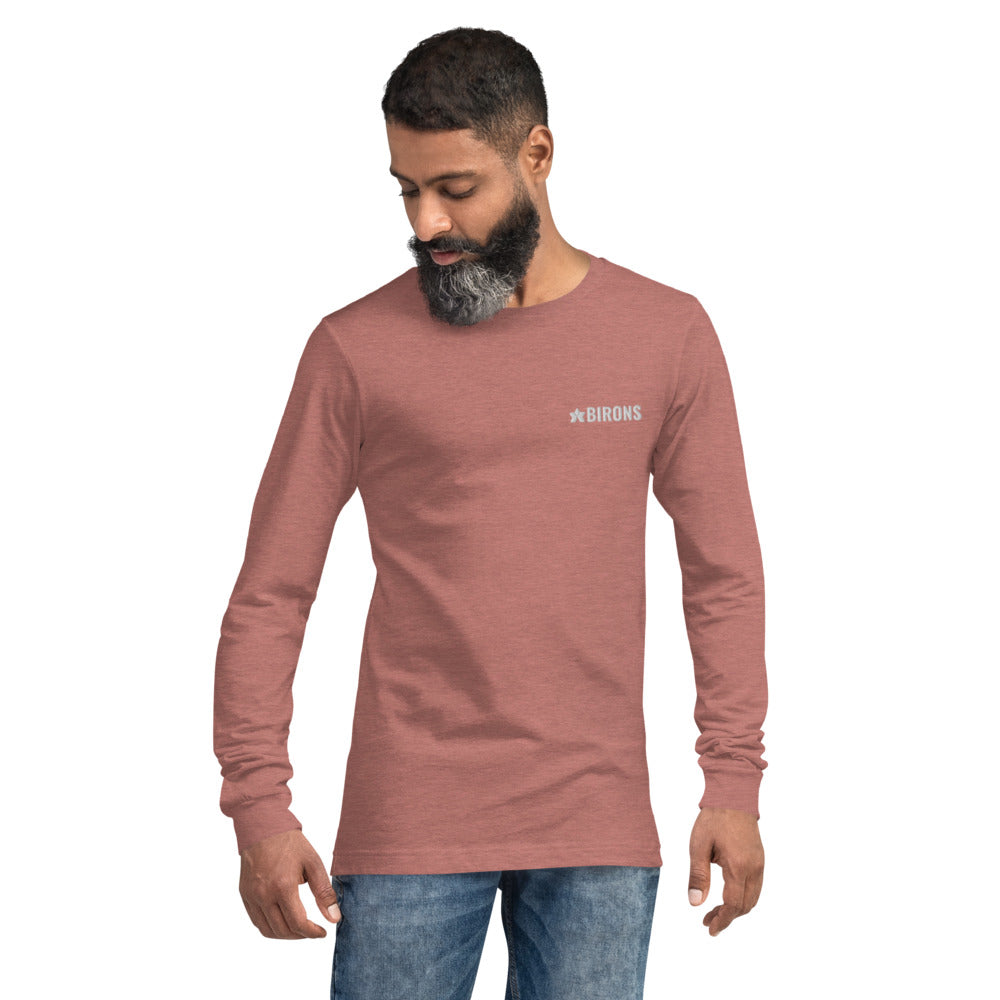 BIRONS EMBROIDERED LONG SLEEVE TEE