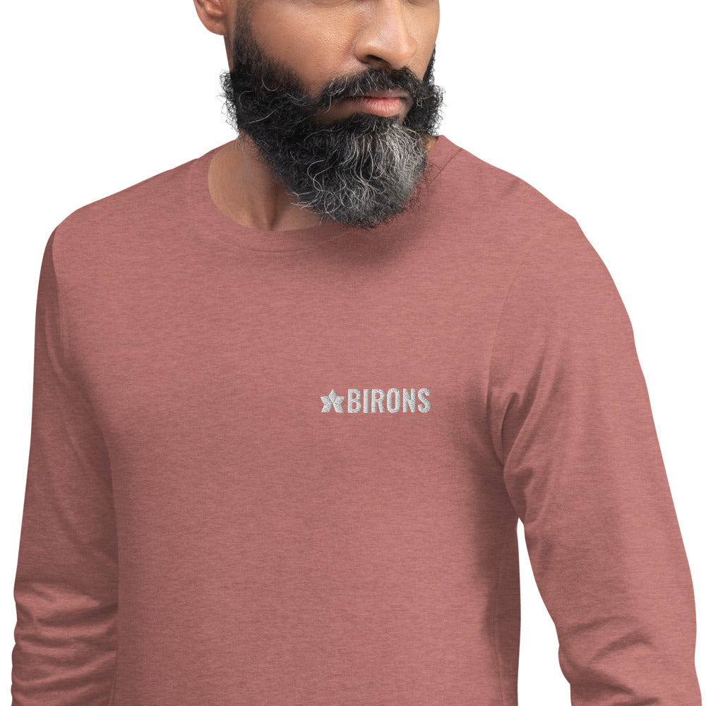 BIRONS EMBROIDERED LONG SLEEVE TEE