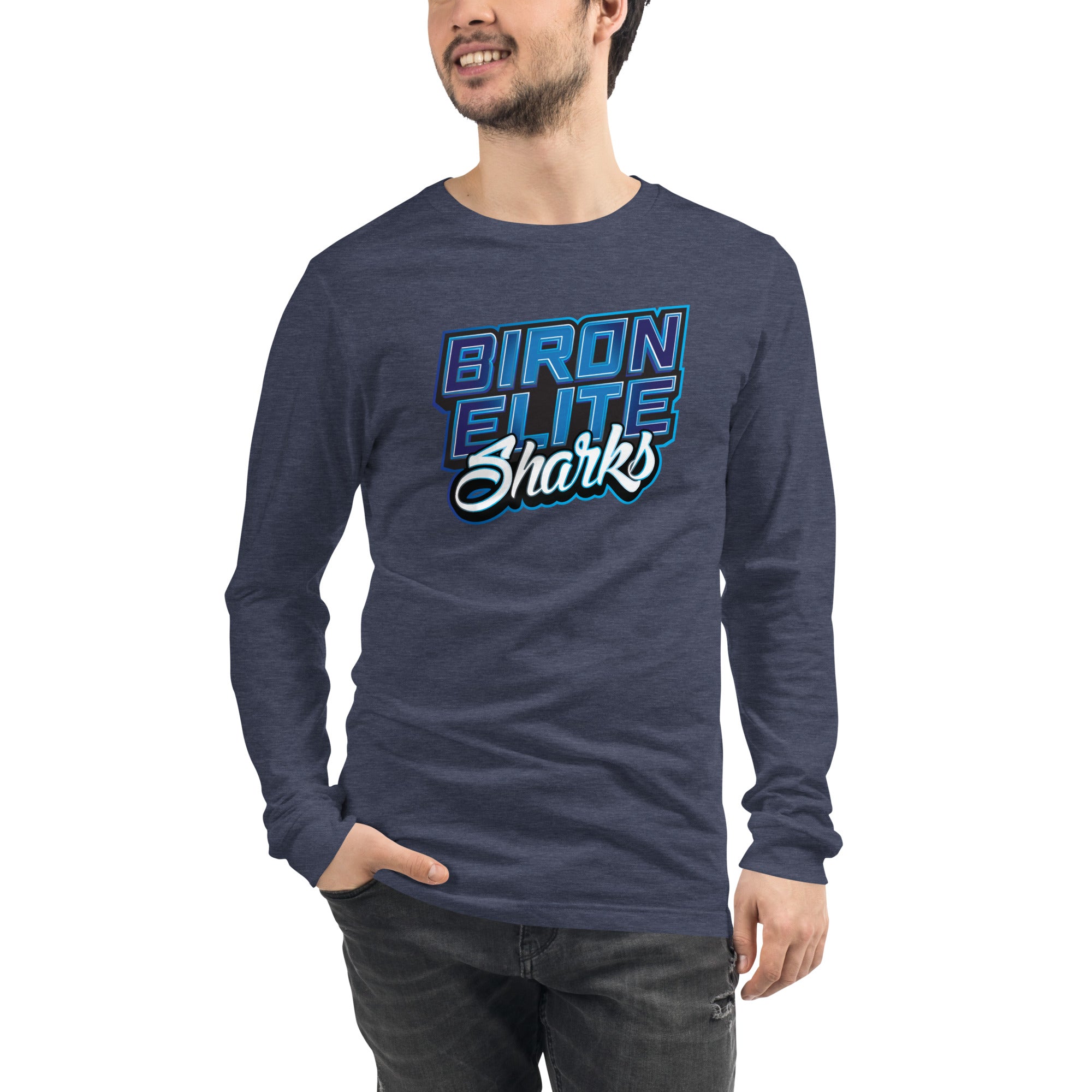 BIRON ELITE CHEER - SHARKS LONG SLEEVE TEE
