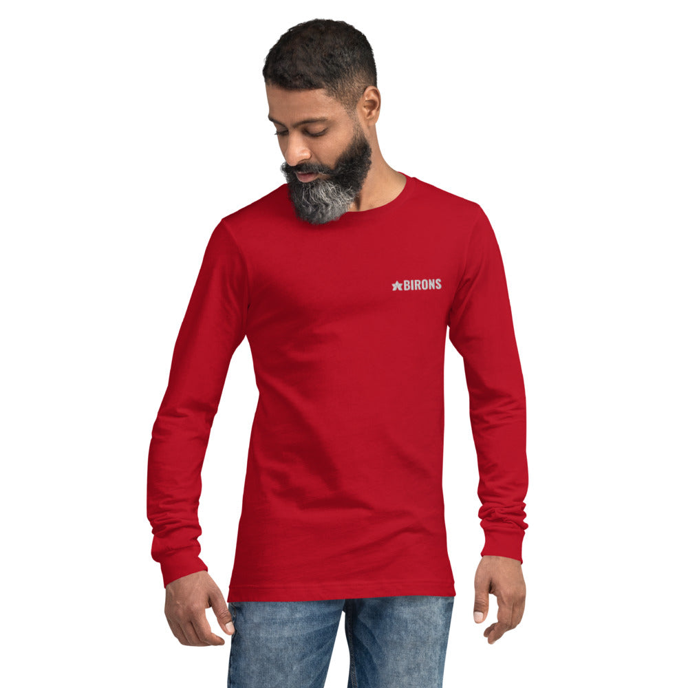 BIRONS EMBROIDERED LONG SLEEVE TEE