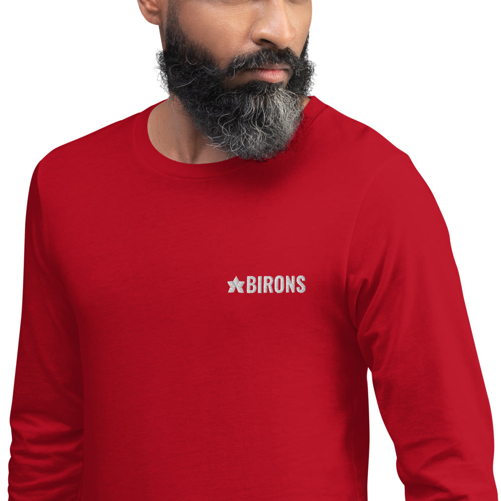 BIRONS EMBROIDERED LONG SLEEVE TEE