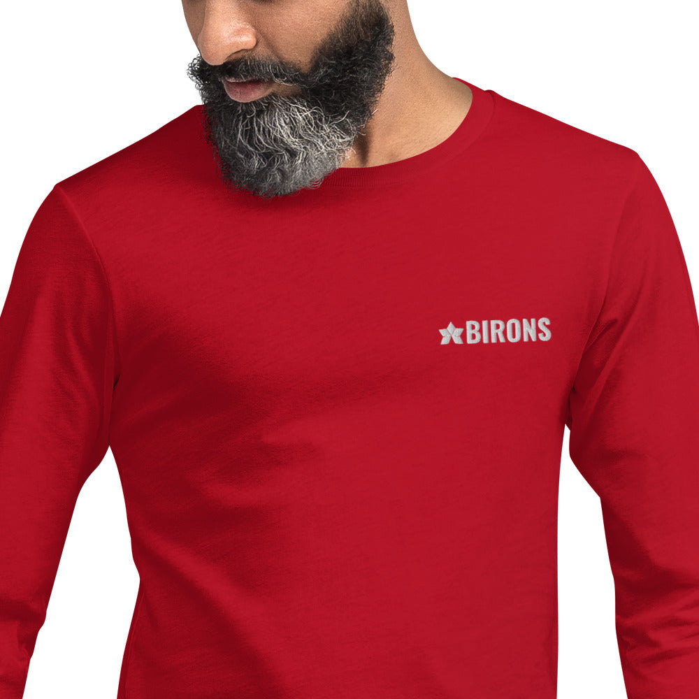 BIRONS EMBROIDERED LONG SLEEVE TEE