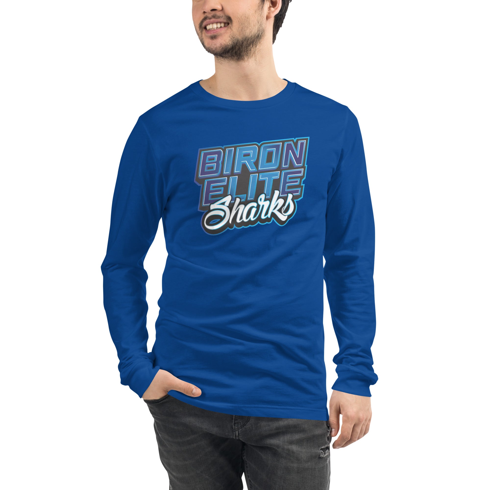 BIRON ELITE CHEER - SHARKS LONG SLEEVE TEE